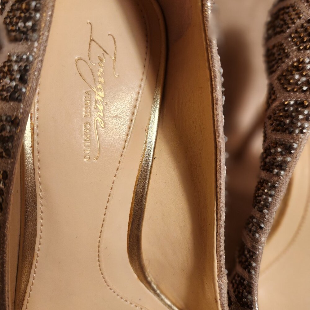 Vince Camuto Imagine Camino Oliver Sparkly Rhinestone Embellished Heels Size 7.5 - Picture 8 of 12